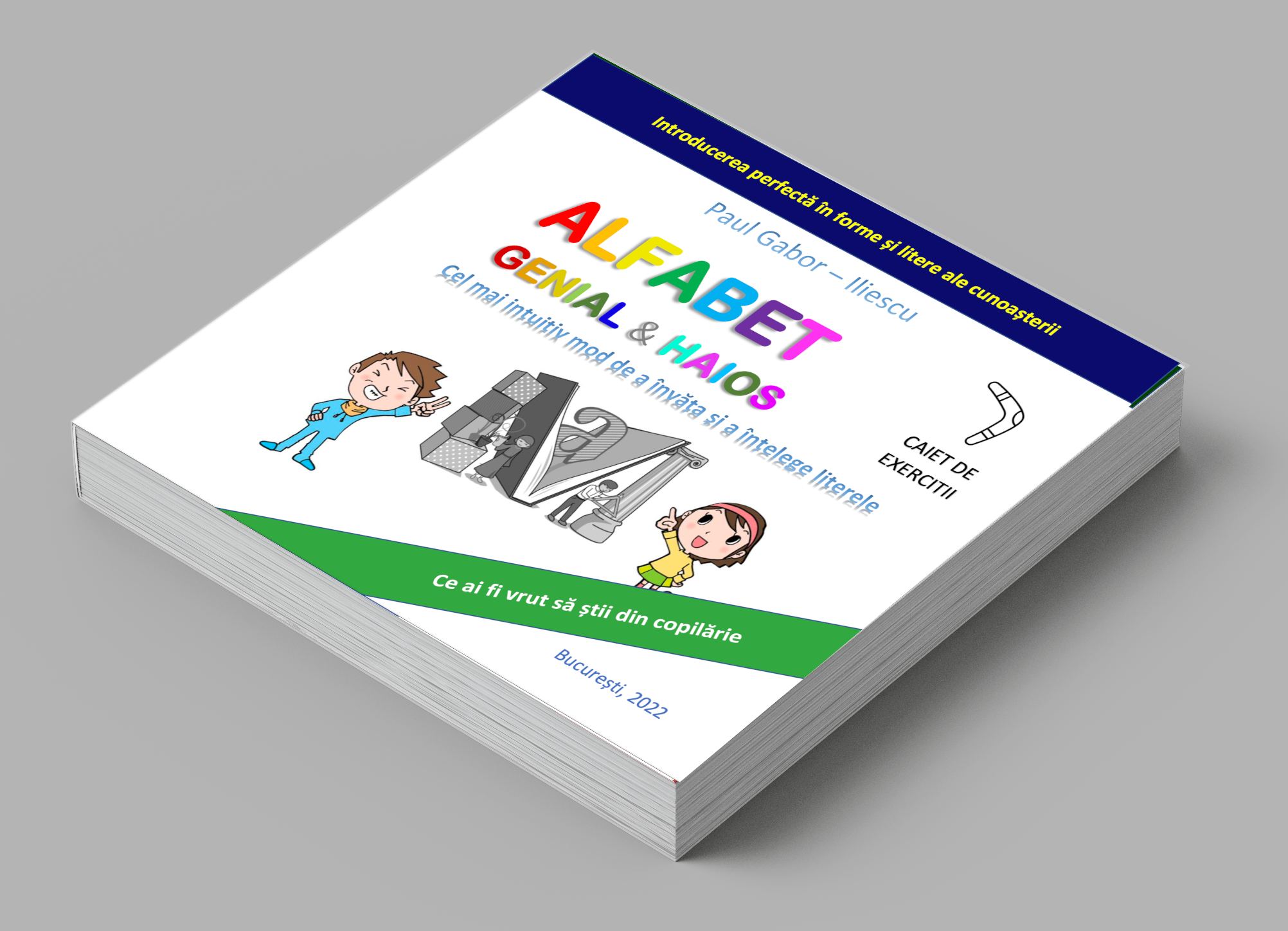 \'ALFABET Genial și.. haios!\' - carte educativă, premieră mondială - literele așa cum nu le-ai văzut