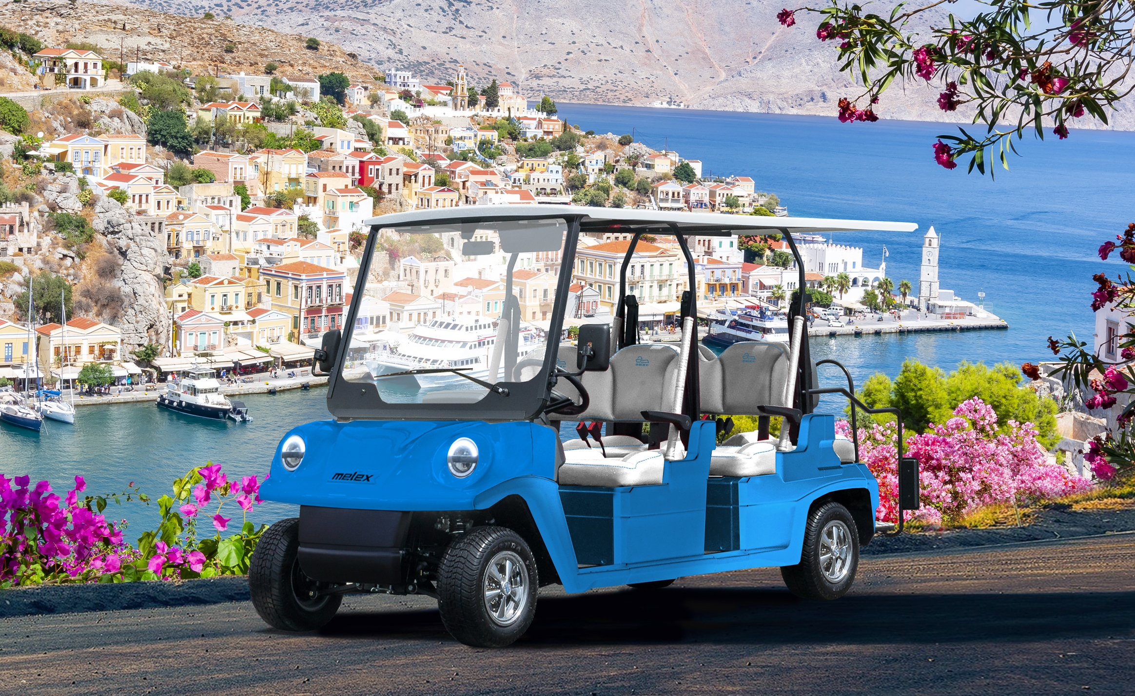 Mașină pur electrică transport 6 persoane Melex