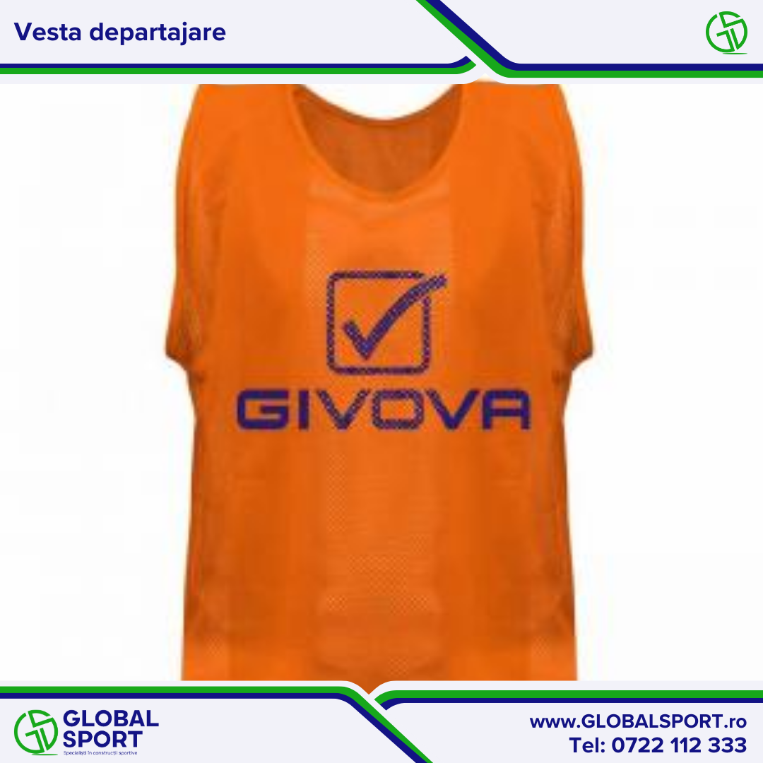 Vestă departajare orange, mărime L