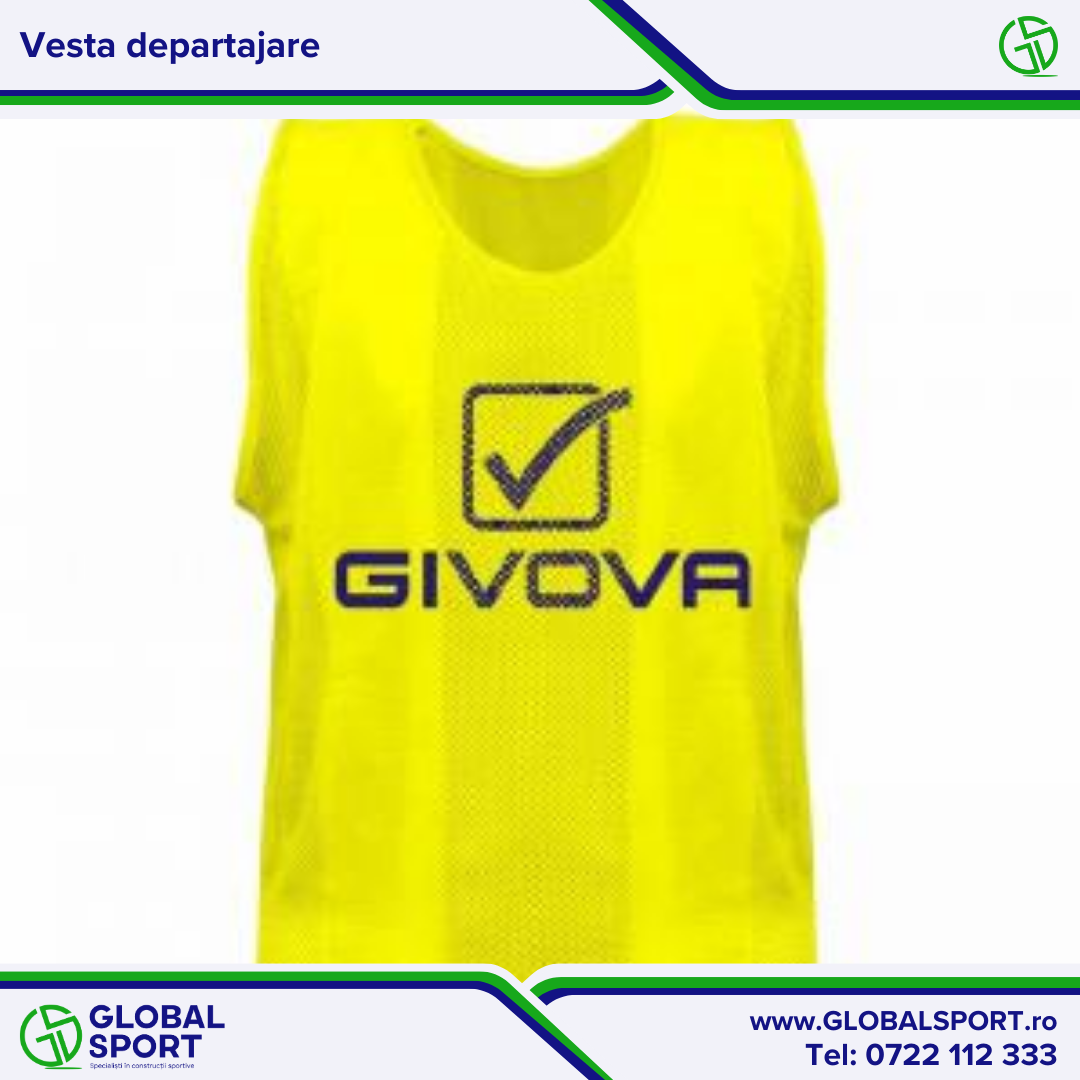 Vestă departajare galbenă, mărime L