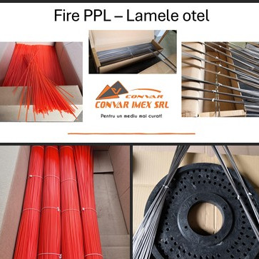 Lamele de otel, fire PPL si PET pentru perii
