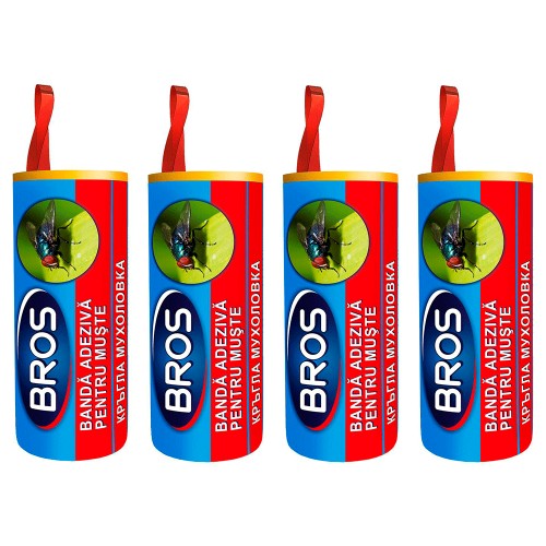 Banda adeziva pentru tantari si muste (tub) 4-buc/set