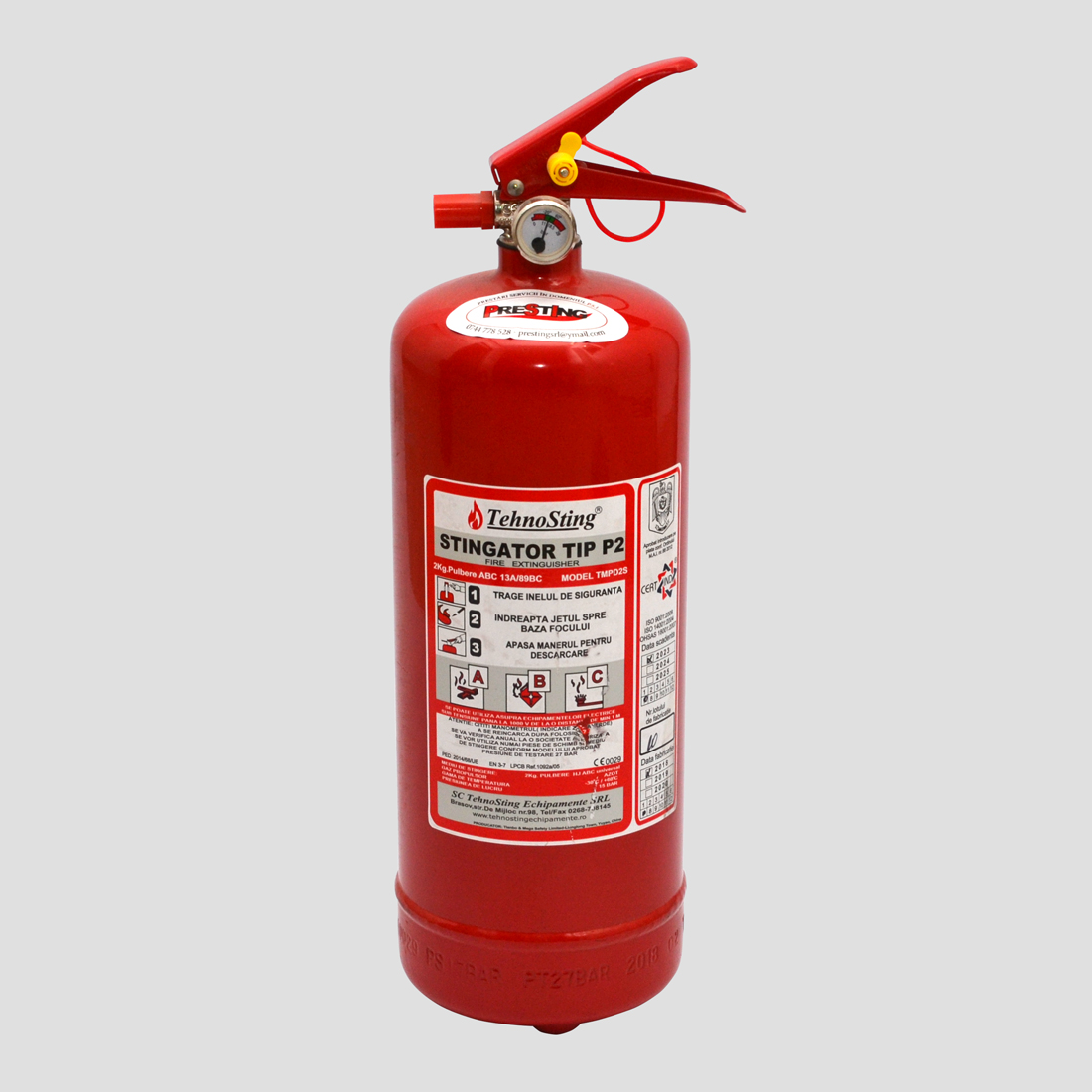 Stingator portabil cu pulbere tip P2