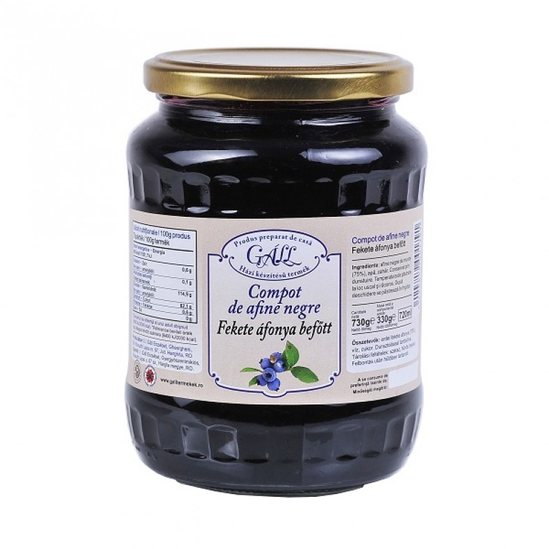 Feket áfonya befőtt / Compot de afine negre