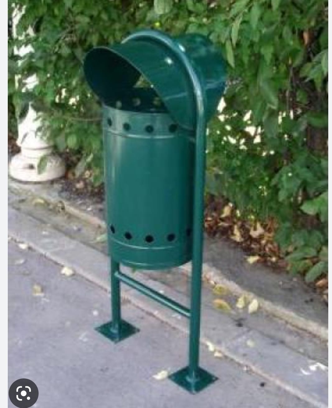 Cos gunoi metal - verde