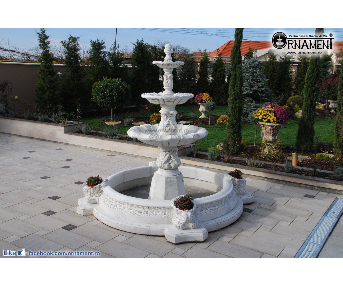 Fantana arteziana Briona cu Bazin cu Ghivece