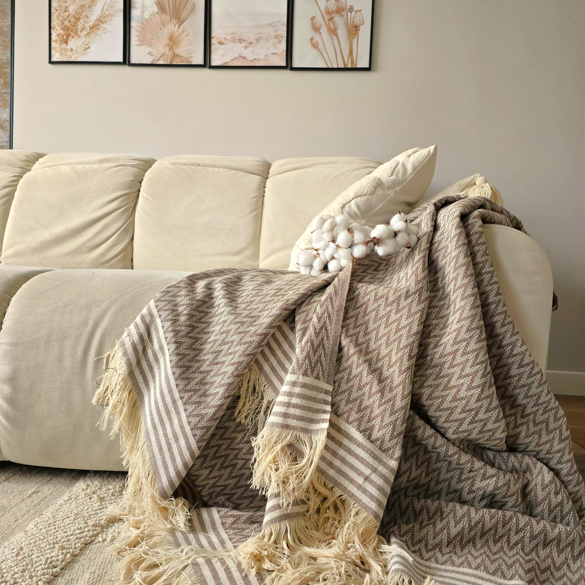 Cuvertura Old Fashion pentru pat dublu