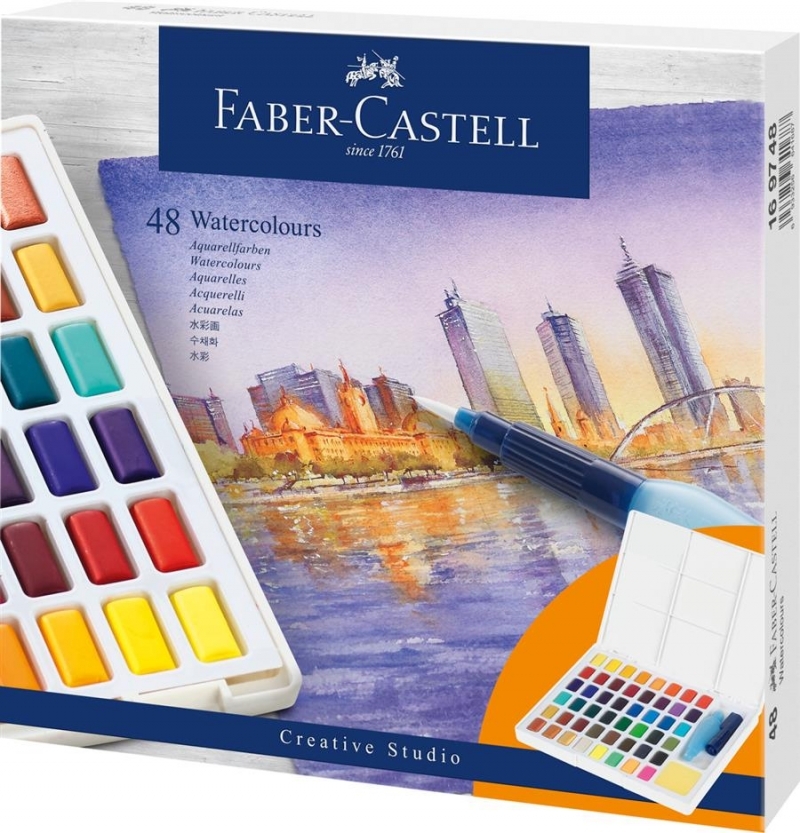 Acuarele 48 culori/set Creative Studio Faber Castell