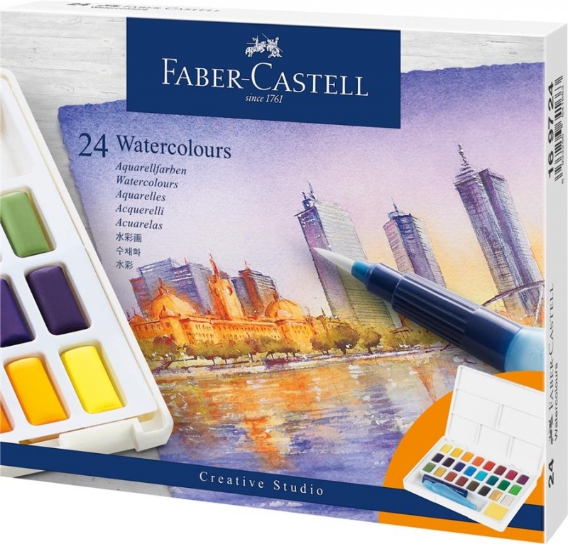 Acuarele 24 culori/set Creative Studio Faber Castell