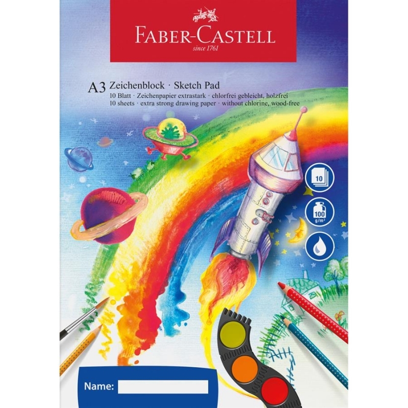 Bloc desen A3 10 file 100 g Faber Castell