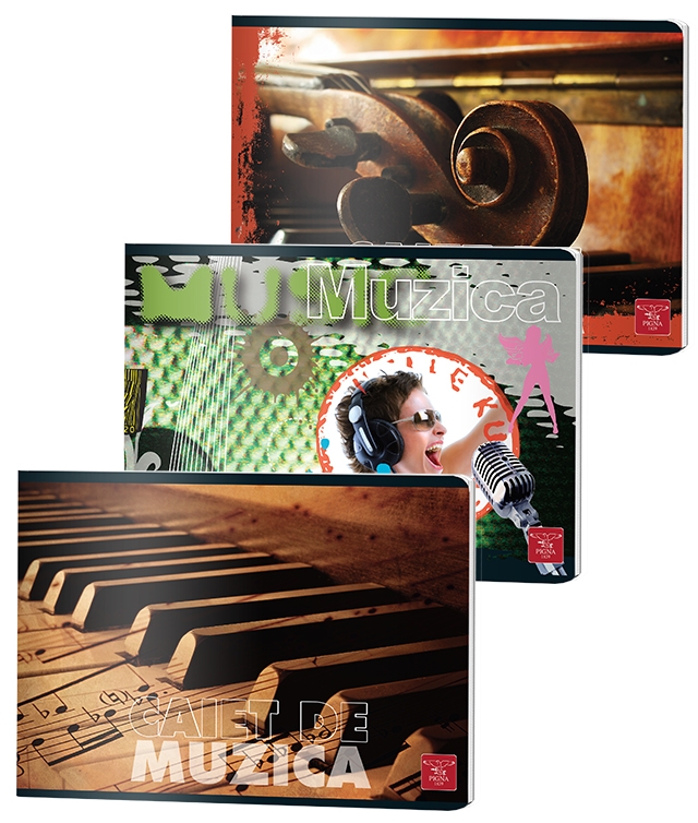 Caiet muzica, 24 file Pigna Clasic